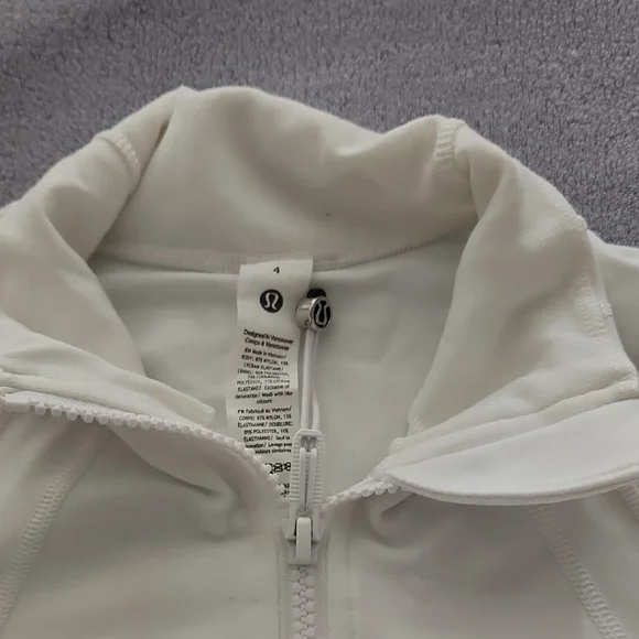 Lululemon White Zip-Up Jacket - Picture 1 of 3